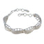 White CZ Gemstone Day Versatile White 925 Silver Tennis Bracelet
