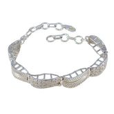 White CZ Gemstone Day Versatile White 925 Silver Tennis Bracelet