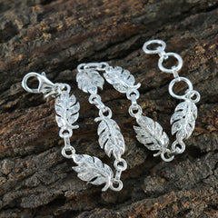 White CZ Gin Day Elegant White Silver Links Bracelet