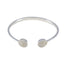White CZ Jewelry Day Featherlight White 925 Silver Bangle Bracelet