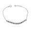 White CZ Nutella Day Whisper-thin White Sterling Silver Tennis Bracelet