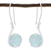 Aqua-Chalcedony-Spanish-Sarah-Solitaire-Dangle-Green-925-Sterling-Silver-Earring