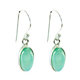 Aqua-Chalcedony-Latin-American-Savannah-Solitaire-Dangle-Green-92.5-Silver-Earring