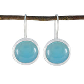 Aqua-Chalcedony-Turkish-Evelyn-Solitaire-Dangle-Green-925-Sterling-Silver-Earring