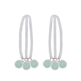 Aqua-Chalcedony-Turkish-Milagros-multiple-Stud-Green-Sterling-Silver-Earring