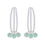 Aqua-Chalcedony-Korean-Nayara-multiple-Stud-Green-92.5-Silver-Earring