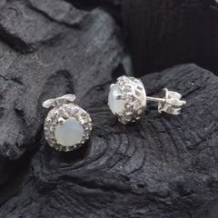 Aqua-Chalcedony-German-Skylar-multiple-Stud-Green-Silver-Earring