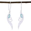Aqua-Chalcedony-Japanese-Violet-Solitaire-Dangle-Green-Sterling-Silver-Earring