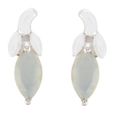 Aqua-Chalcedony-Turkish-Yasmin-Solitaire-Stud-Green-925-Sterling-Silver-Earring