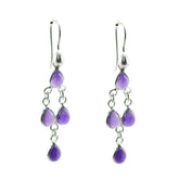 Amethyst-French-Emi-multiple-Dangle-Purple-925-Sterling-Silver-Earring