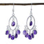 Amethyst-Italian-Katharina-multiple-Dangle-Purple-925-Sterling-Silver-Earring