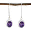 Amethyst-Middle-Eastern-Li-Lee-multiple-Dangle-Purple-925-Sterling-Silver-Earring