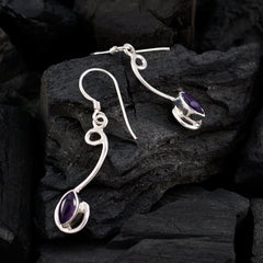 Amethyst-Korean-Lourdes-mehrere-Dangle-Lila-92,5-Silber-Ohrring