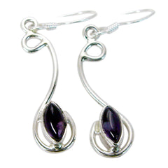 Amethyst-Korean-Lourdes-mehrere-Dangle-Lila-92,5-Silber-Ohrring