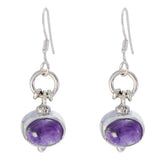 Amethyst-French-Luna-multiple-Dangle-Purple-925-Silver-Earring