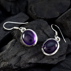 Amethyst-Japanischer-Ying-Mehrfach-Ohrhänger-Lila-Silber-Ohrring