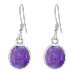 Amethyst-Japanischer-Ying-Mehrfach-Ohrhänger-Lila-Silber-Ohrring