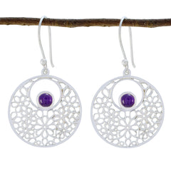 Amethyst-Spanish-Ana-Solitaire-Dangle-Purple-925-Silber-Ohrring