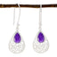 Amethyst-Middle-Eastern-Isla-Solitaire-Dangle-Purple-Sterling-Silver-Earring