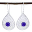 Amethyst-African-Bianca-Solitaire-Dangle-Purple-Silver-Earring