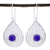 Amethyst-African-Bianca-Solitaire-Dangle-Purple-Silver-Earring
