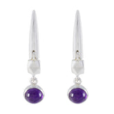 Amethyst-French-Nora-Solitaire-Dangle-Purple-92.5-Silver-Earring