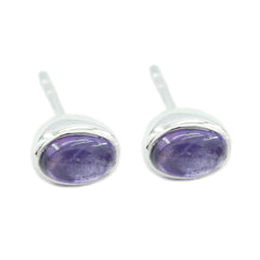 Amethyst-Korean-Cecilia-Solitaire-Stud-Purple-Sterling-Silver-Earring