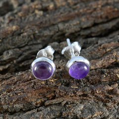 Amethyst-American-Mei-Solitaire-Stud-Purple-925-Silver-Earring