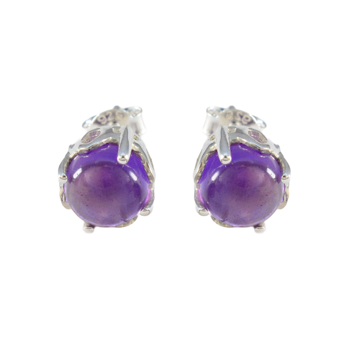 Amethyst-American-Amanda-Solitaire-Stud-Purple-925-Sterling-Silver-Earring