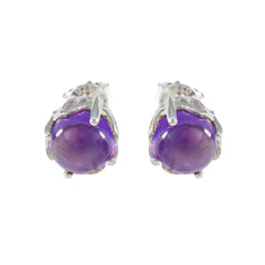 Amethyst-American-Amanda-Solitaire-Stud-Purple-925-Sterling-Silver-Earring