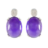 Amethyst-American-Fernanda-multiple-Stud-Purple-Silver-Earring