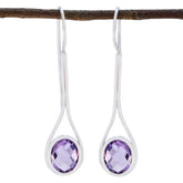 Amethyst-German-Victoria-Solitaire-Dangle-Purple-Silver-Earring