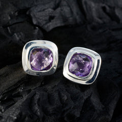 Amethyst-German-Sofía-Solitaire-Stud-Purple-925-Sterling-Silver-Earring