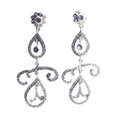 Amethyst-Indian-Nisa-multiple-Dangle-Purple-925-Silver-Earring