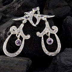 Amethyst-Indian-Siti-multiple-Stud-Purple-925-Sterling-Silver-Earring