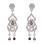 Amethyst-Indian-Putri-multiple-Stud-Purple-Sterling-Silver-Earring