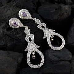 Amethyst-Indian-Riya-multiple-Stud-Purple-925-Silver-Earring