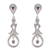 Amethyst-Indian-Riya-multiple-Stud-Purple-925-Silver-Earring
