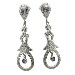 Amethyst-Indian-Riya-multiple-Stud-Purple-925-Silver-Earring