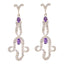 Amethyst-Indian-Angel-multiple-Stud-Purple-92.5-Silver-Earring