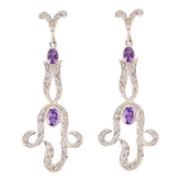 Amethyst-Indian-Angel-multiple-Stud-Purple-92.5-Silver-Earring
