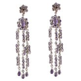 Amethyst-American-Micaela-multiple-Dangle-Purple-Silver-Earring