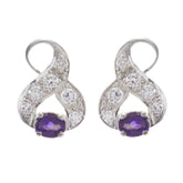 Amethyst-Mexican-Elena-multiple-Stud-Purple-925-Sterling-Silver-Earring