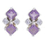 Amethyst-Spanish-Florencia-multiple-Stud-Purple-Sterling-Silver-Earring