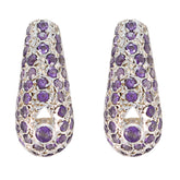 Amethyst-Korean-Bianca-multiple-Stud-Purple-92.5-Silver-Earring