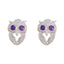 Amethyst-Korean-Genesis-multiple-Stud-Purple-92.5-Silver-Earring