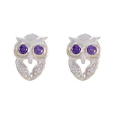 Amethyst-Korean-Genesis-multiple-Stud-Purple-92.5-Silver-Earring