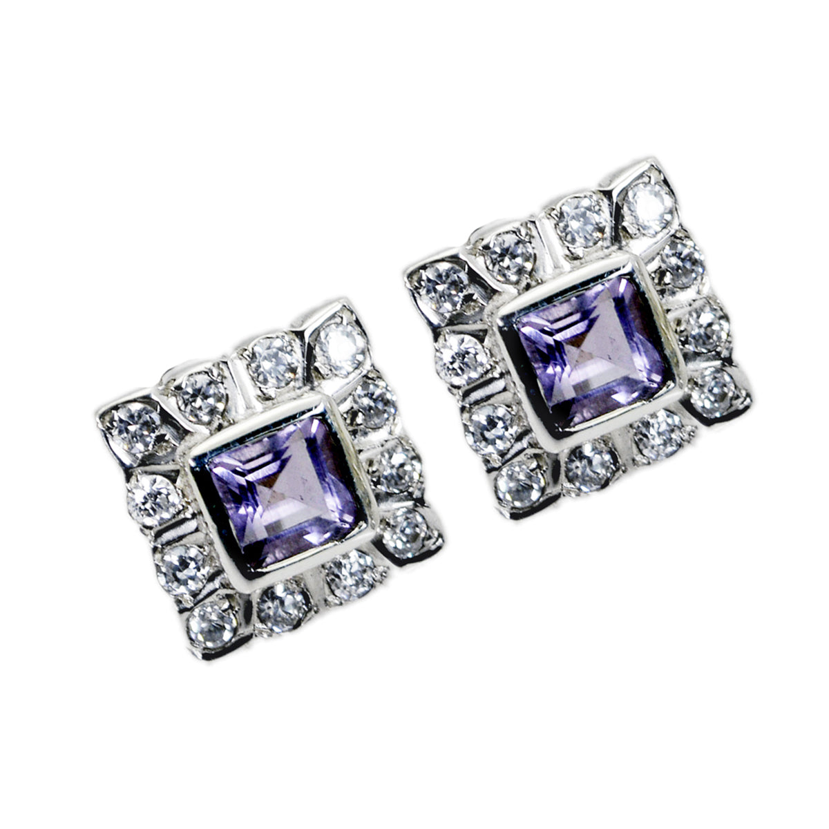 Amethyst-German-Isadora-multiple-Stud-Purple-925-Silver-Earring