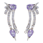 Amethyst-African-Ivana-multiple-Stud-Purple-92.5-Silver-Earring