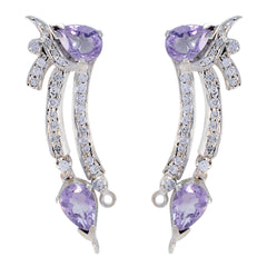 Amethyst-African-Ivana-multiple-Stud-Purple-92.5-Silver-Earring